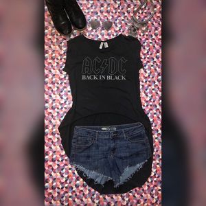 2 for $10 AC⚡️DC H&M Divided High Low Top